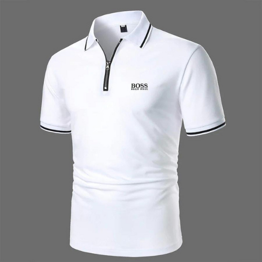 Poloshirt mit Reißverschluss